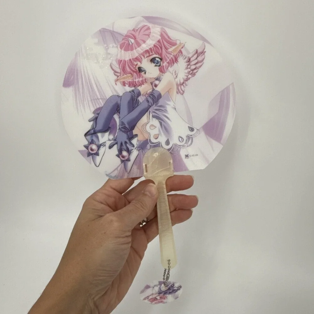 Rare Vtg Plastic Hand Fan From Anime A Little Snow Fairy Sugar-Japan-Collectible